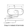 Front Marker Light PLR 2002 (snap-in, EMV) - Image 2